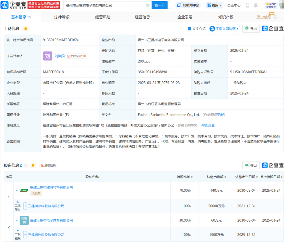 三棵樹布局新賽道 成立電商公司，拓展專業保潔服務，構建建筑清潔新生態